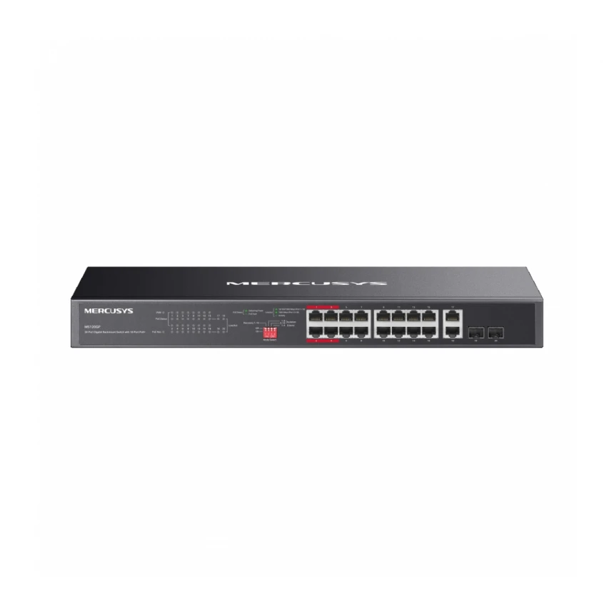 MERCUSYS MS120GP(UN) 20-Port Gigabit Rackmount Switch with 16-Port PoE+ 