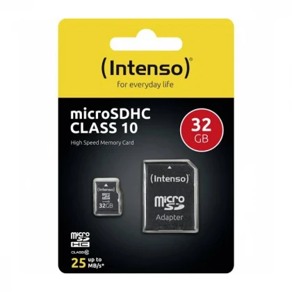 Micro SD Intenso 32GB Class10 3413480 + adapter