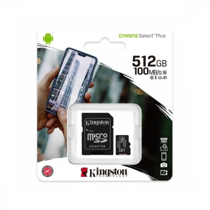 Micro SD Kingston 512GB Canvas Select Plus SDCS2/512GB +adapter