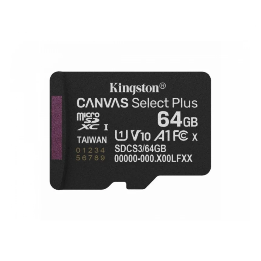 Micro SD Kingston 64GB Canvas Select Plus SDCS3/64GBSP bez adaptera