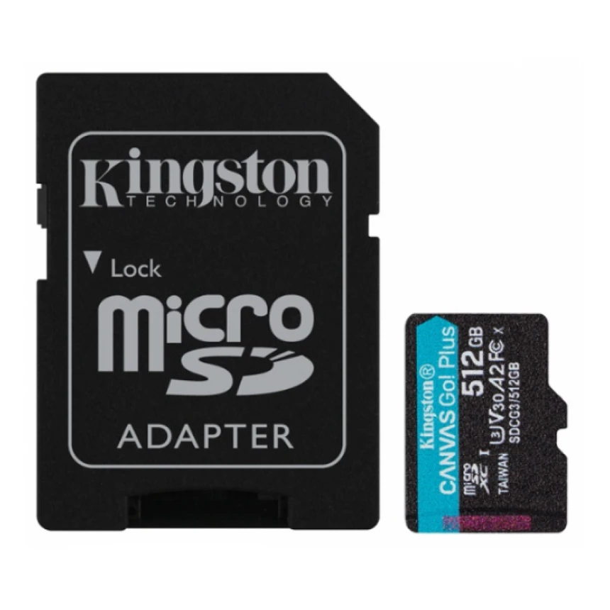 Micro SDXC Kingston 512GB SDCG3/512GB, sa adapterom