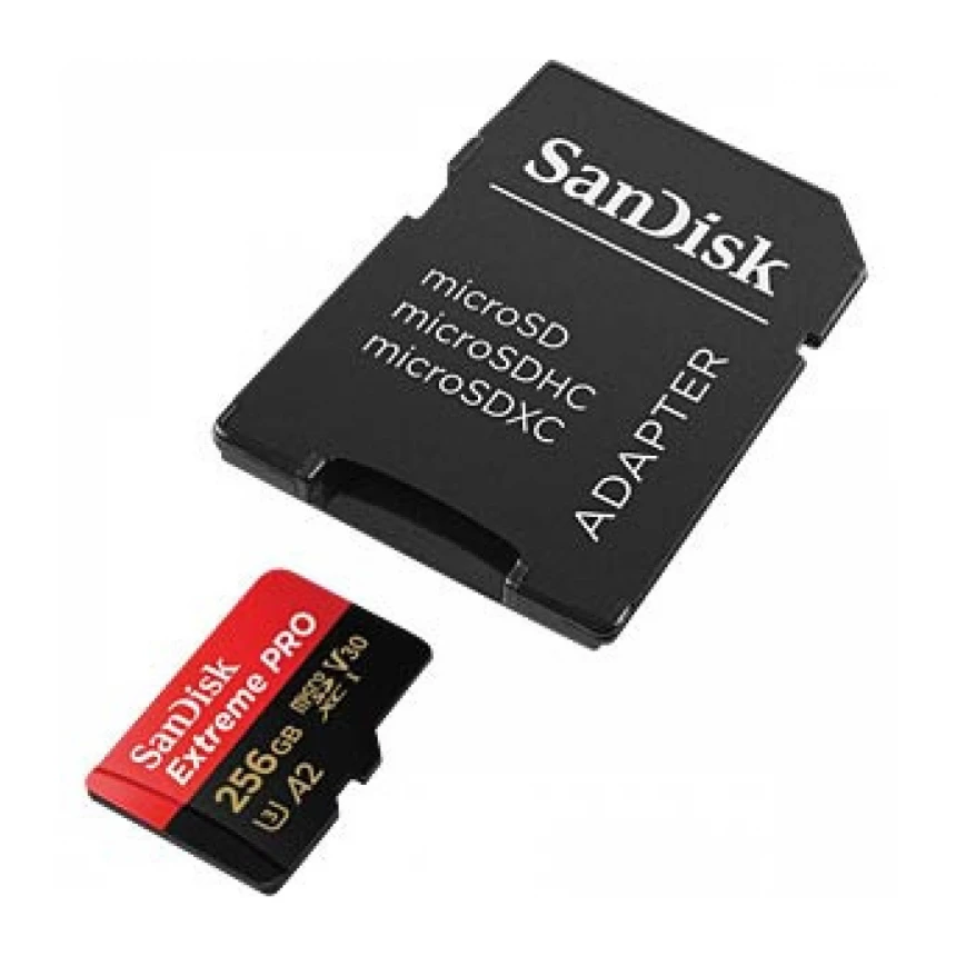 Micro SDXC SanDisk 256GB Extreme Pro, SDSQXCD-256G-GN6MA + adapter