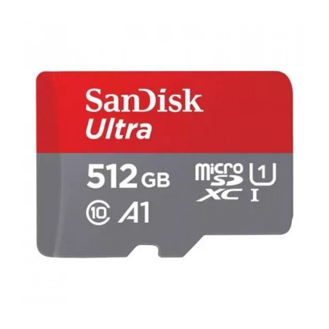 Micro SDXC SanDisk 512GB Ultra, SDSQUAC-512G-GN6MA + adapter