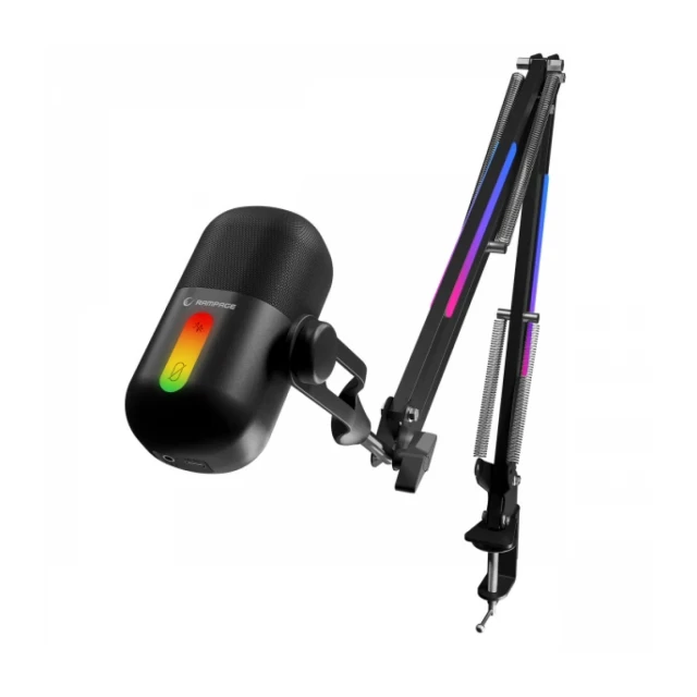 Mikrofon Rampage Arpeggio RGB crni 42798