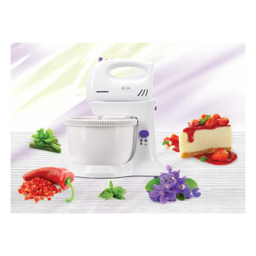 Mikser sa posudom HEINNER HMB-350UV 2,5l/300W/5 brzina/Beli