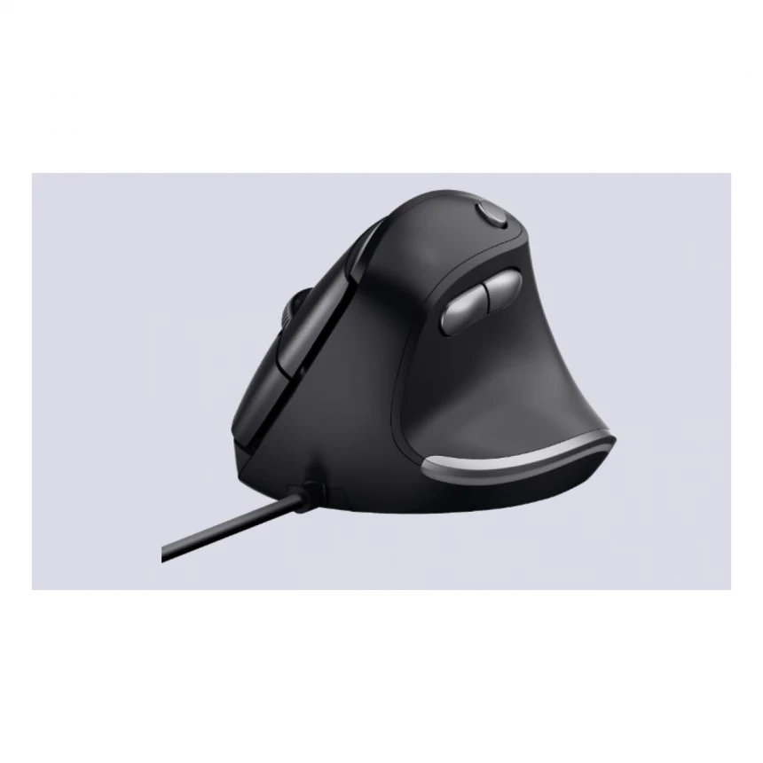 Miš TRUST BAYO ERGO žični/crna