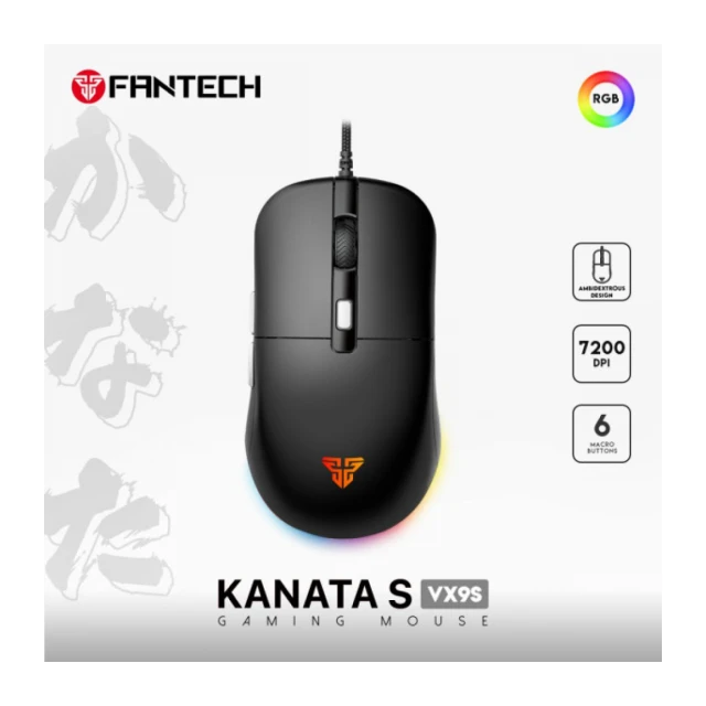 Miš USB Fantech VX9S Kanata S crni