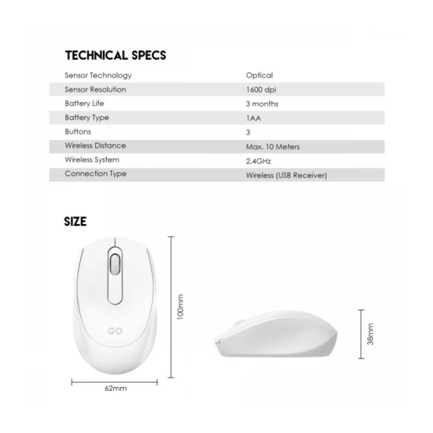 Miš Wireless Fantech W603 GO crni