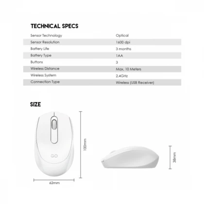 Miš Wireless Fantech W603 GO crni