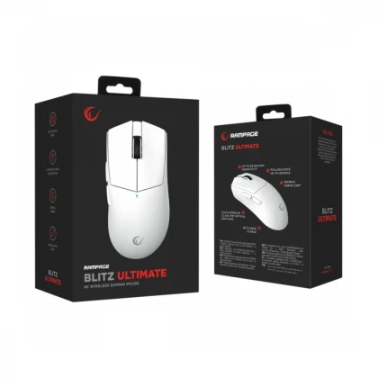 Miš Wireless/Bluetooth gaming Rampage BLITZ ULTIMATE 8K beli 41444