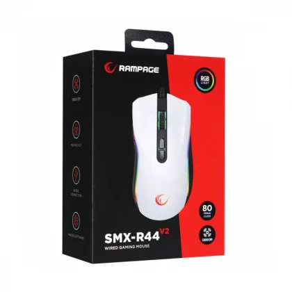 Miš žični gaming Rampage SMX-R44 V2 Macrol beli 41492