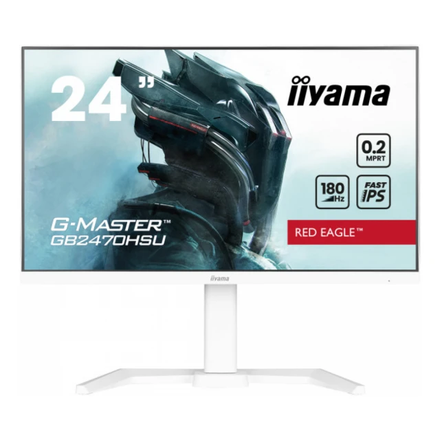 Monitor 23.8" Iiyama GB2470HSU-W6 IPS 1920x1080/180Hz/0.2ms/HDMIDP/USB/zvučnici