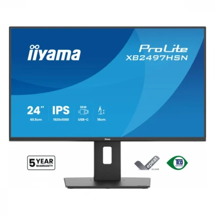 Monitor 23.8" Iiyama XB2497HSN-B1 IPS 1920x1080/144Hz/1ms/HDMI/DP/USB-C
