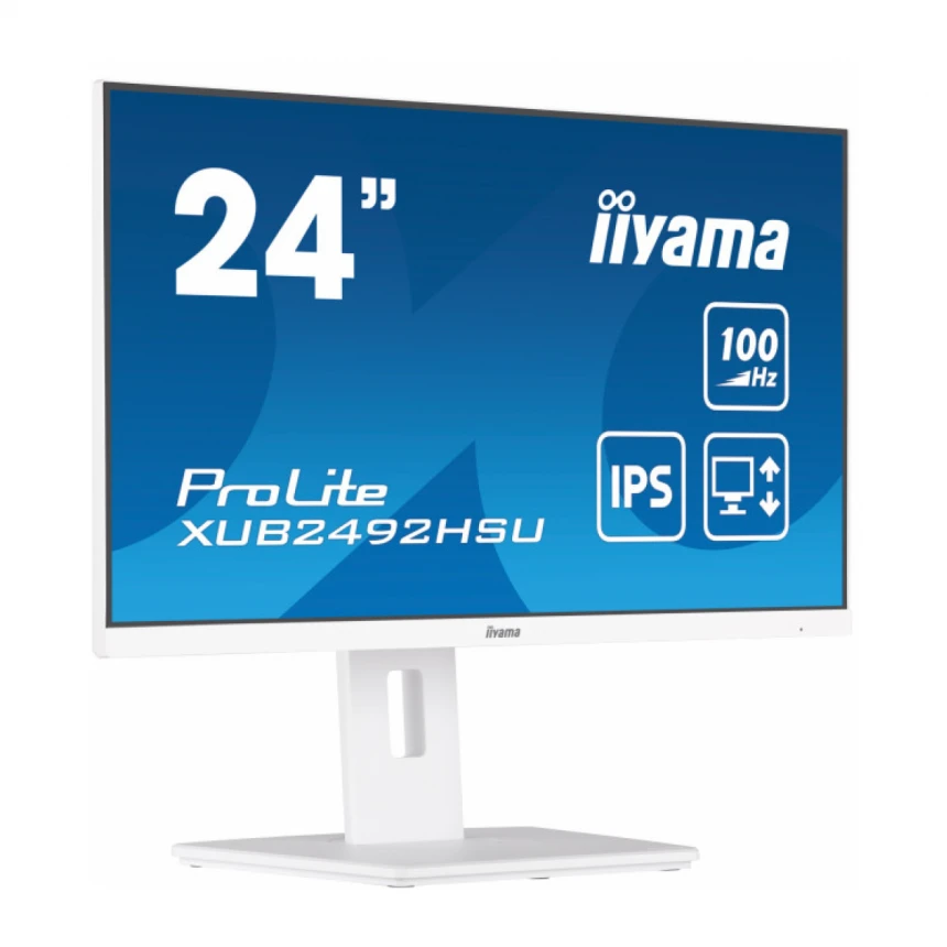 Monitor 23.8" Iiyama XUB2492HSU-W6 IPS 1920x1080/100Hz/0.4ms/HDMI/DP/USB/zvučnic