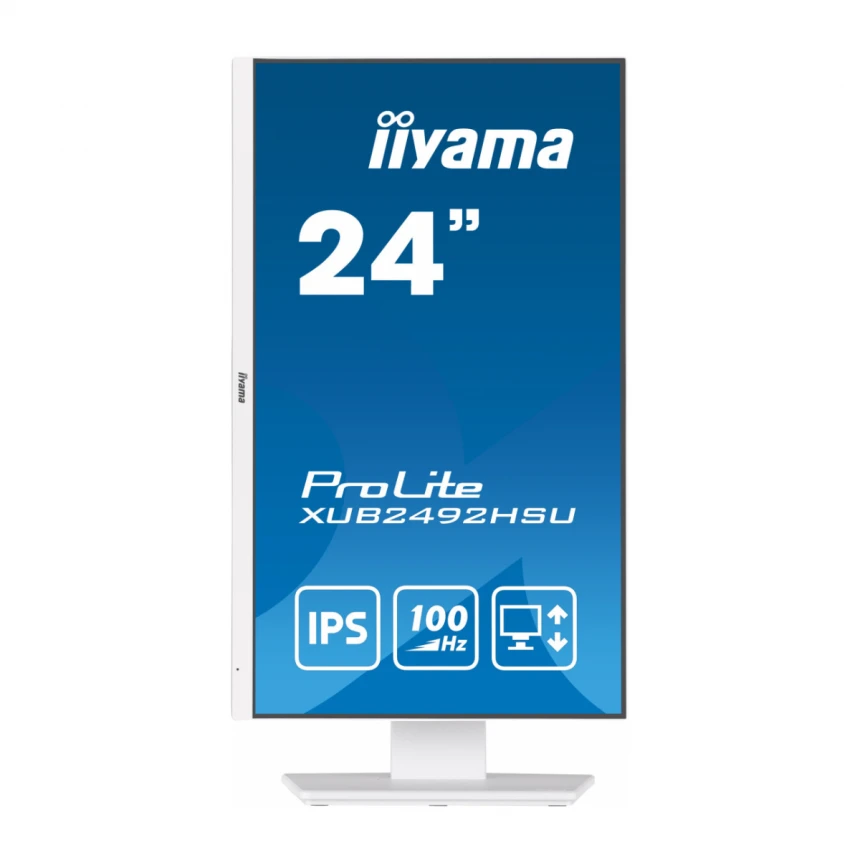 Monitor 23.8" Iiyama XUB2492HSU-W6 IPS 1920x1080/100Hz/0.4ms/HDMI/DP/USB/zvučnic