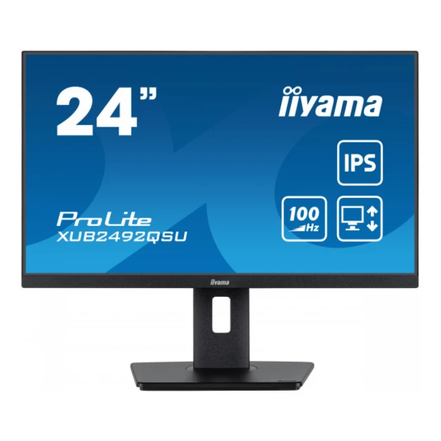 Monitor 23.8" Iiyama XUB2492QSU-B1 IPS 2560x1440/100Hz/0.5ms/HDMI/DP/USB/zvučni