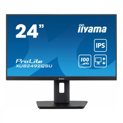 Monitor 23.8" Iiyama XUB2492QSU-B1 IPS 2560x1440/100Hz/0.5ms/HDMI/DP/USB/zvučni