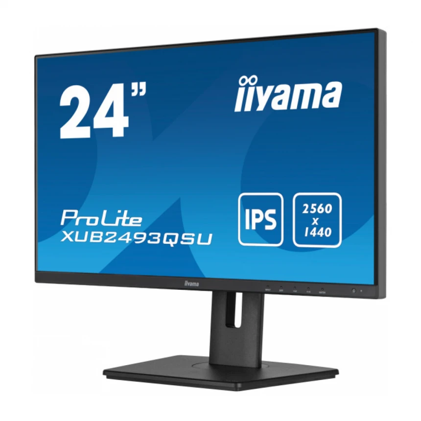 Monitor 23.8" Iiyama XUB2493QSU-B5 IPS 2560x1440/60Hz/4ms/HDMI/DP/USB/zvučnici