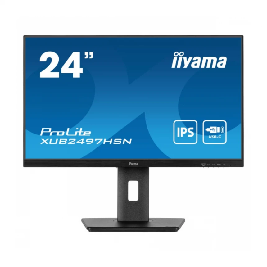Monitor 23.8" Iiyama XUB2497HSN-B1 IPS 1920x1080/100Hz/1ms/HDMI/DP/USB/RJ45