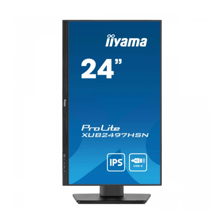 Monitor 23.8" Iiyama XUB2497HSN-B1 IPS 1920x1080/100Hz/1ms/HDMI/DP/USB/RJ45