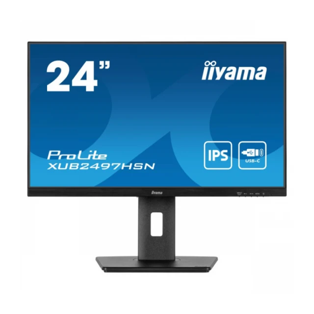 Monitor 23.8" Iiyama XUB2497HSN-B1 IPS 1920x1080/100Hz/1ms/HDMI/DP/USB/RJ45