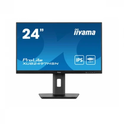 Monitor 23.8" Iiyama XUB2497HSN-B2 IPS 1920X1080/100Hz/1ms/HDMI/DP/USB-C/zvučnik