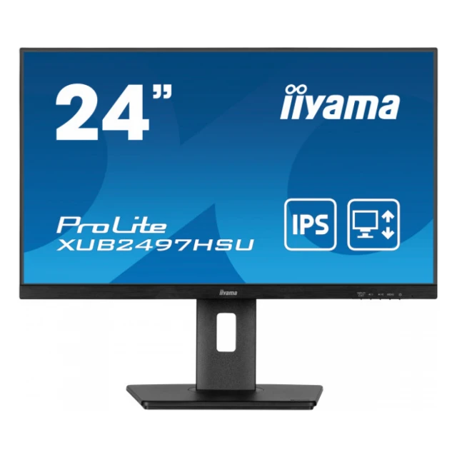 Monitor 23.8" Iiyama XUB2497HSU-B2 IPS 1920x1080/100Hz/1ms/HDMI/DP/USB/zvučnici
