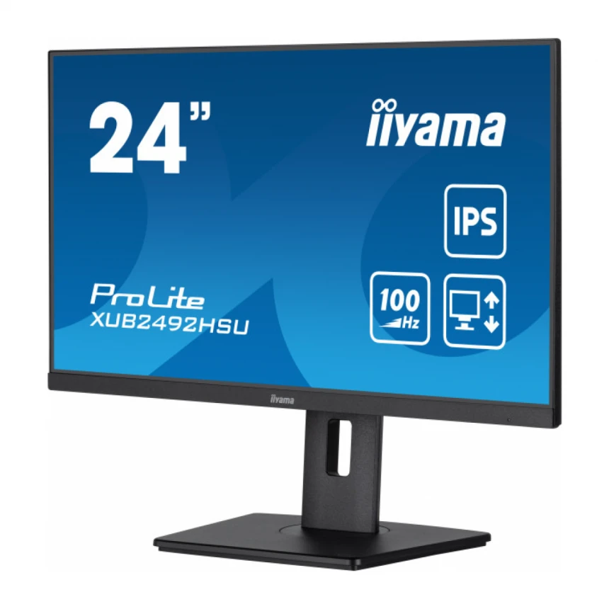 Monitor 24" Iiyama XUB2492HSU-B6 IPS 1920x1080/100Hz/0.4ms/HDMI/DP/USB/pivot/zvu