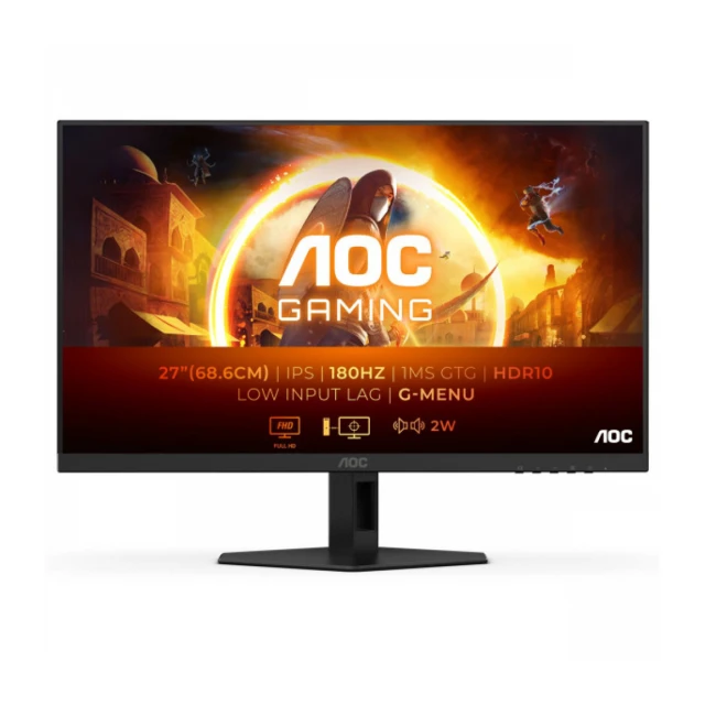 Monitor 27" AOC 27G4XE IPS 1920x1080/180Hz/0.5ms/2xHDMI/DP/G-sync/zvučnici