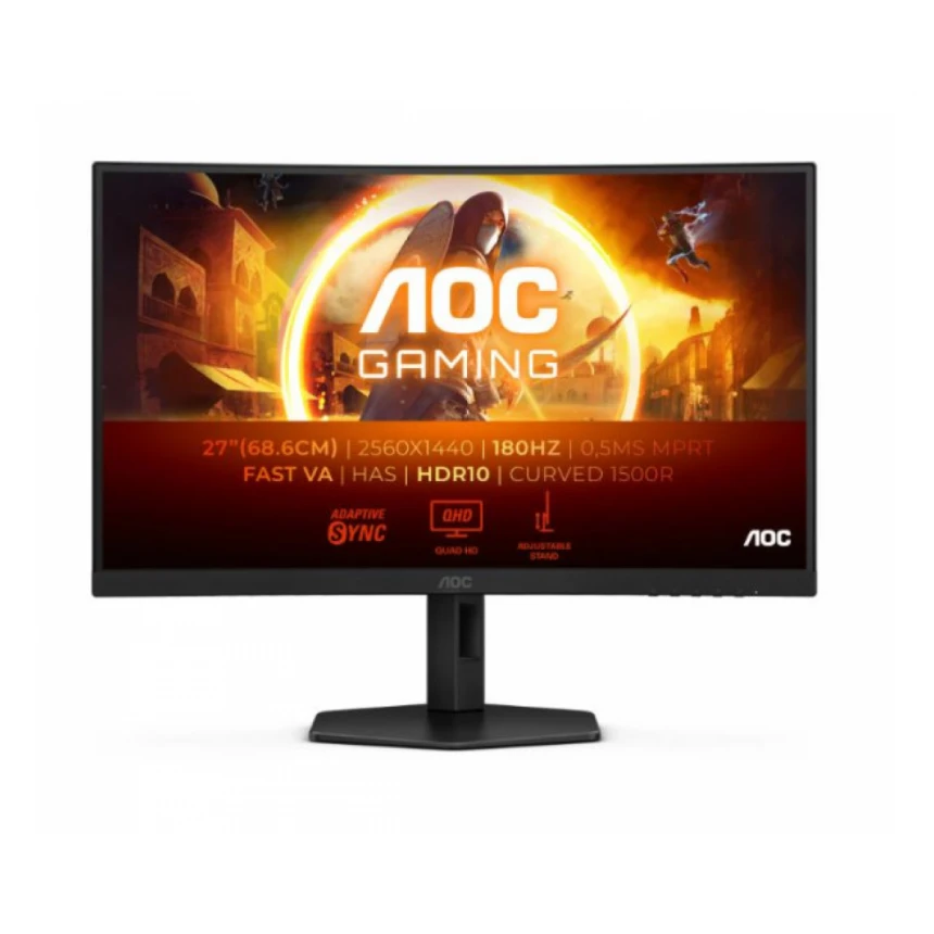 Monitor 27" AOC CQ27G4X IPS 2560 x 1440/180Hz/0,5ms/2xHDMI/DP/Tilt/Swiwel