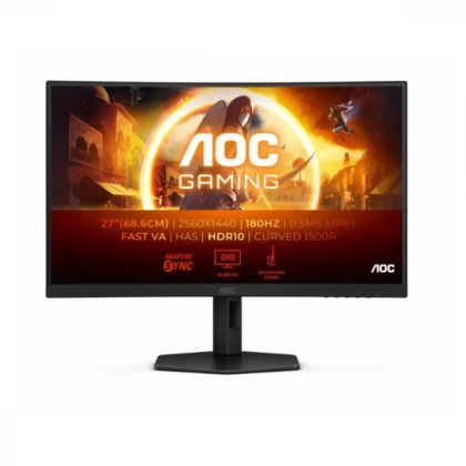 Monitor 27" AOC CQ27G4X IPS 2560 x 1440/180Hz/0,5ms/2xHDMI/DP/Tilt/Swiwel