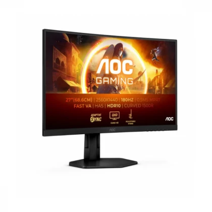 Monitor 27" AOC CQ27G4X IPS 2560 x 1440/180Hz/0,5ms/2xHDMI/DP/Tilt/Swiwel