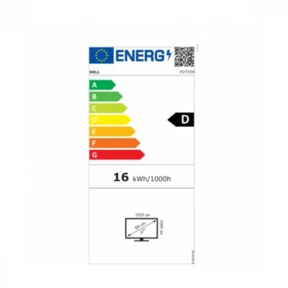 Monitor 27" Dell P2725H IPS 1920x1080/100Hz/5ms/HDMI/DP/VGA/USB/5YR/pivot