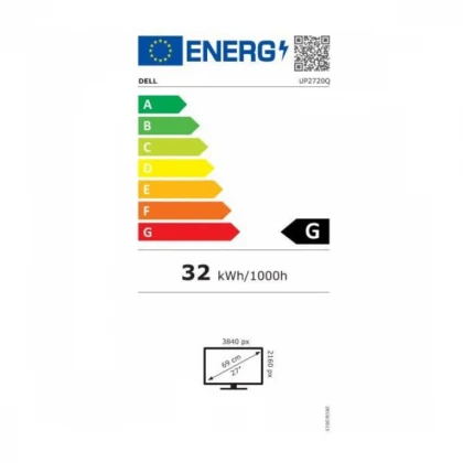 Monitor 27" Dell Ultra Sharp UP2720Q IPS 3810x2160/60Hz/6ms/HDMI/DP/USB-C/pivot