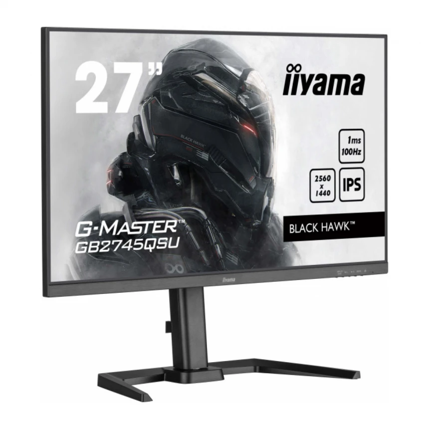 Monitor 27" Iiyama G-Master GB2745QSU-B2 IPS 2560x1440/100Hz/1ms/HDMI/DP/USB/zvu