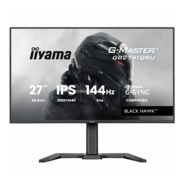 Monitor 27" Iiyama GB2741QSU-B1 IPS 2560x1440/144Hz/1ms/HDMI/DP/USB