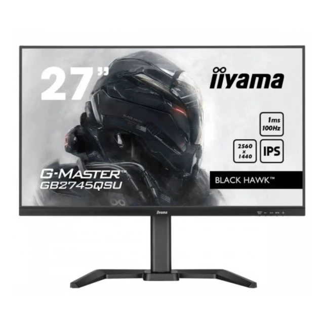 Monitor 27" Iiyama GB2745QSU-B2 IPS 2560x1440/100Hz/1ms/HDMI/DP/USB/pivot