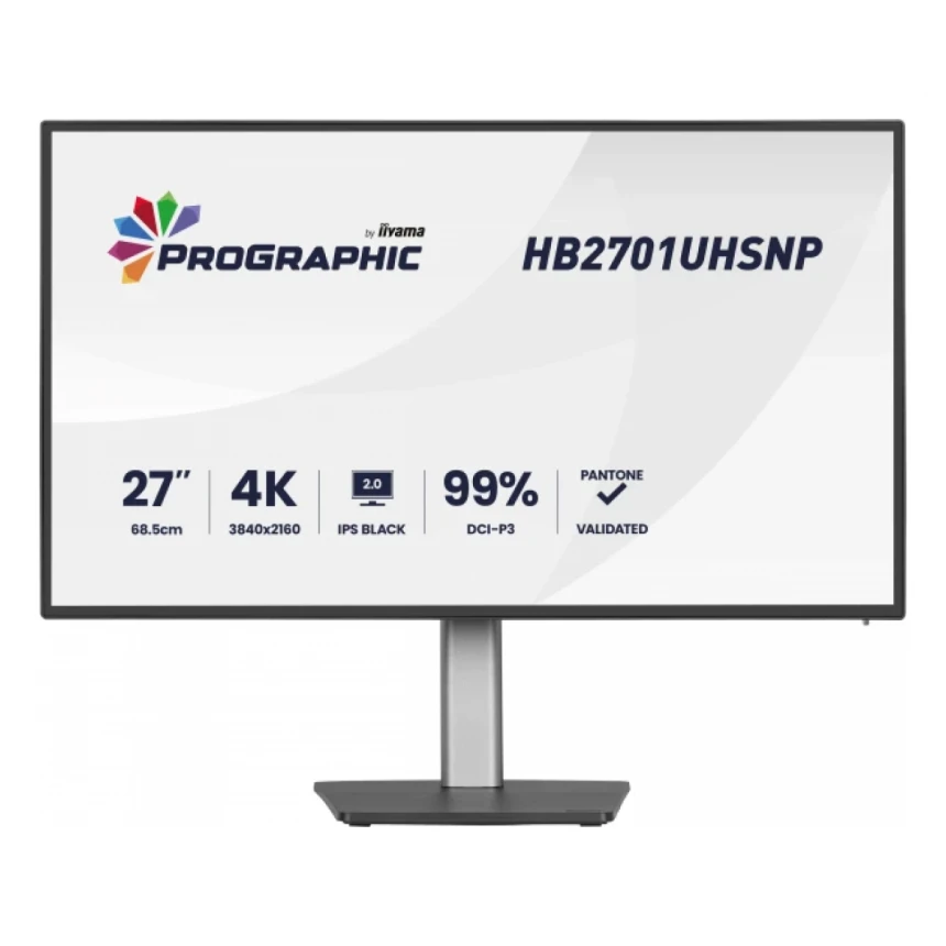 Monitor 27" Iiyama HB2701UHSNP-B1 IPS 3840x2160/60Hz/4ms/HDMI/DP/USB/RJ45/pivot