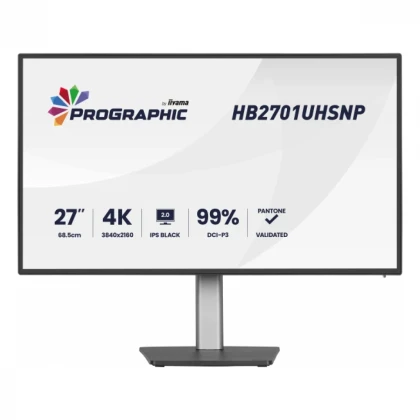 Monitor 27" Iiyama HB2701UHSNP-B1 IPS 3840x2160/60Hz/4ms/HDMI/DP/USB/RJ45/pivot