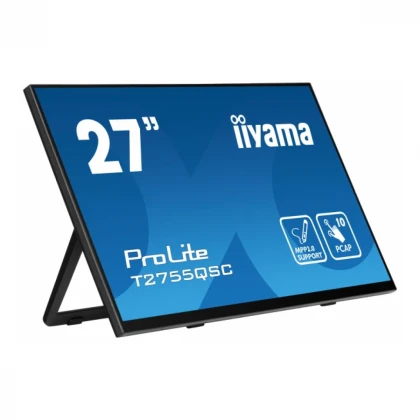 Monitor 27" Iiyama ProLite T2755QSC-B1 IPS 2560X1440/75Hz/5ms/HDMI/USB/touch