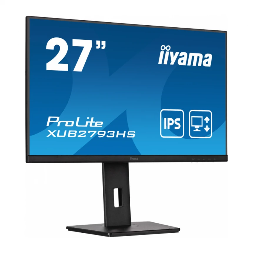 Monitor 27" Iiyama XUB2793HS-B7 IPS 1920x1080/100Hz/1ms/HDMI/DP/zvučnici/pivot