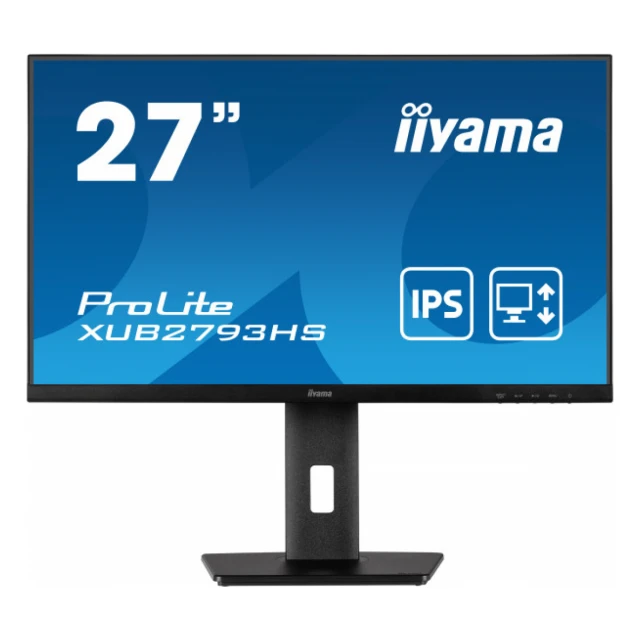 Monitor 27" Iiyama XUB2793HS-B7 IPS 1920x1080/100Hz/1ms/HDMI/DP/zvučnici/pivot