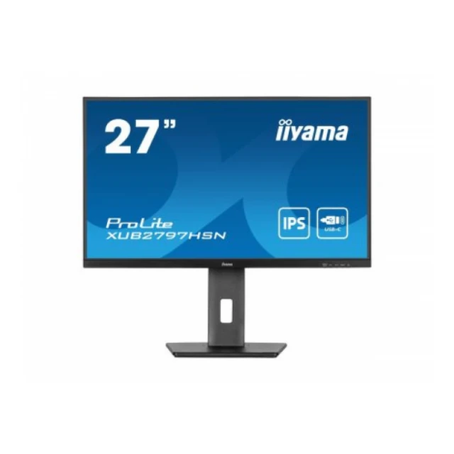 Monitor 27" Iiyama XUB2797HSN-B1 IPS 1920x1080/100Hz/1ms/HDMI/DP/USB/RJ45