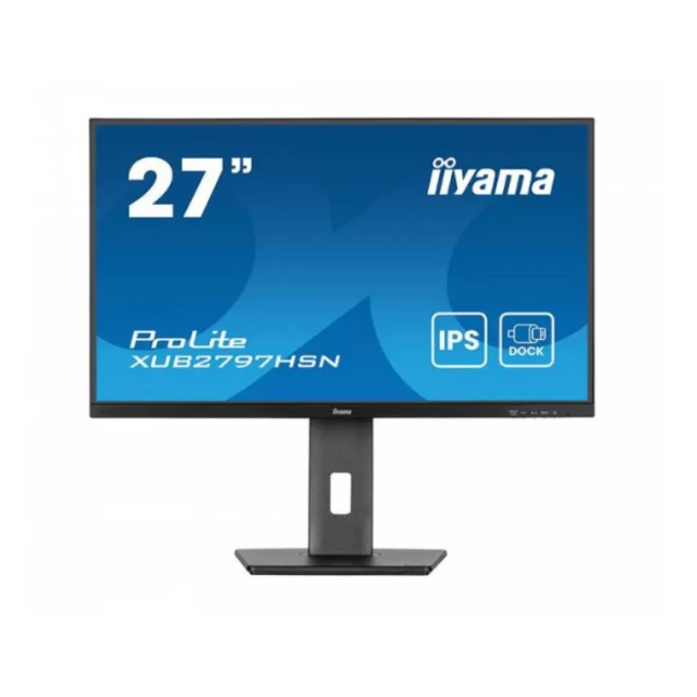 Monitor 27" Iiyama XUB2797HSN-B2 IPS 1920x1080/100Hz/1ms/HDMI/DP/VGA/audio