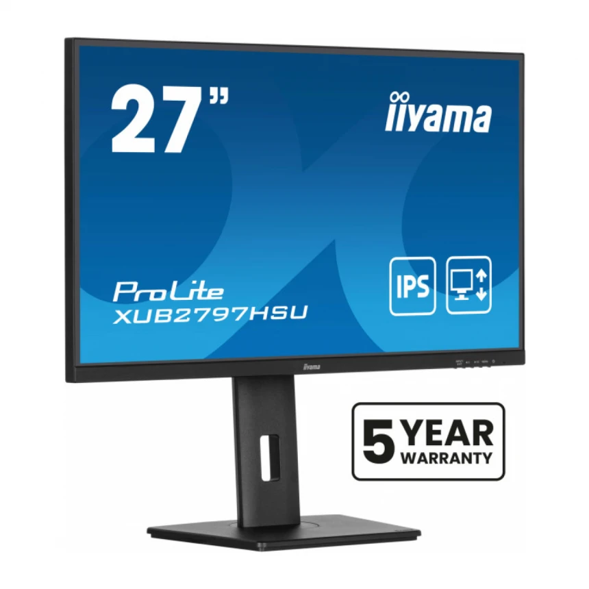 Monitor 27" Iiyama XUB2797HSU-B2 IPS 1920x1080/100Hz/1ms/HDMI/DP/USB/zvučnici