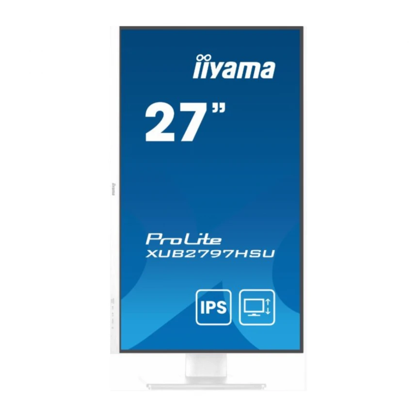 Monitor 27" Iiyama XUB2797HSU-W2 IPS 1920x1080/100Hz/1ms/HDMI/DP/USB