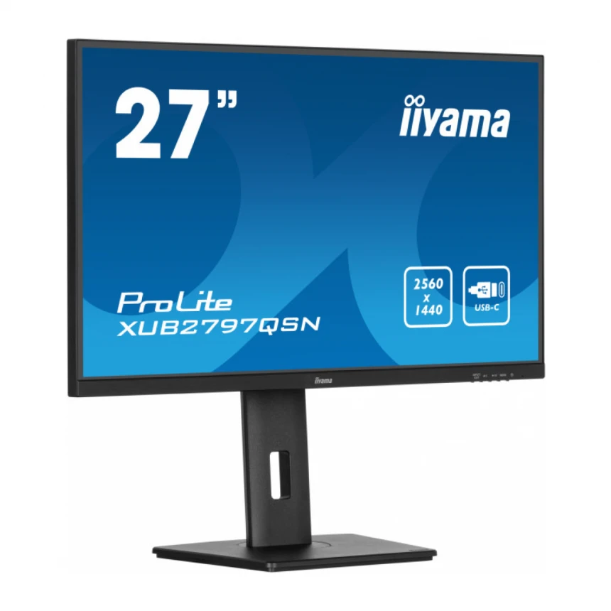 Monitor 27" Iiyama XUB2797QSN-B2 IPS 2560x1440/100Hz/1ms/HDMI/DP/USB/zvučnici
