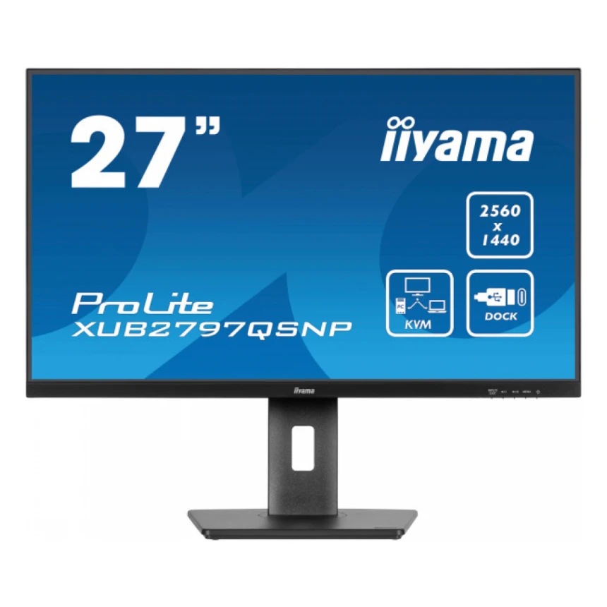Monitor 27" Iiyama XUB2797QSNP-B1 IPS 2560x1440/100Hz/1ms/HDMI/DP/USB/RJ45/zvučn 