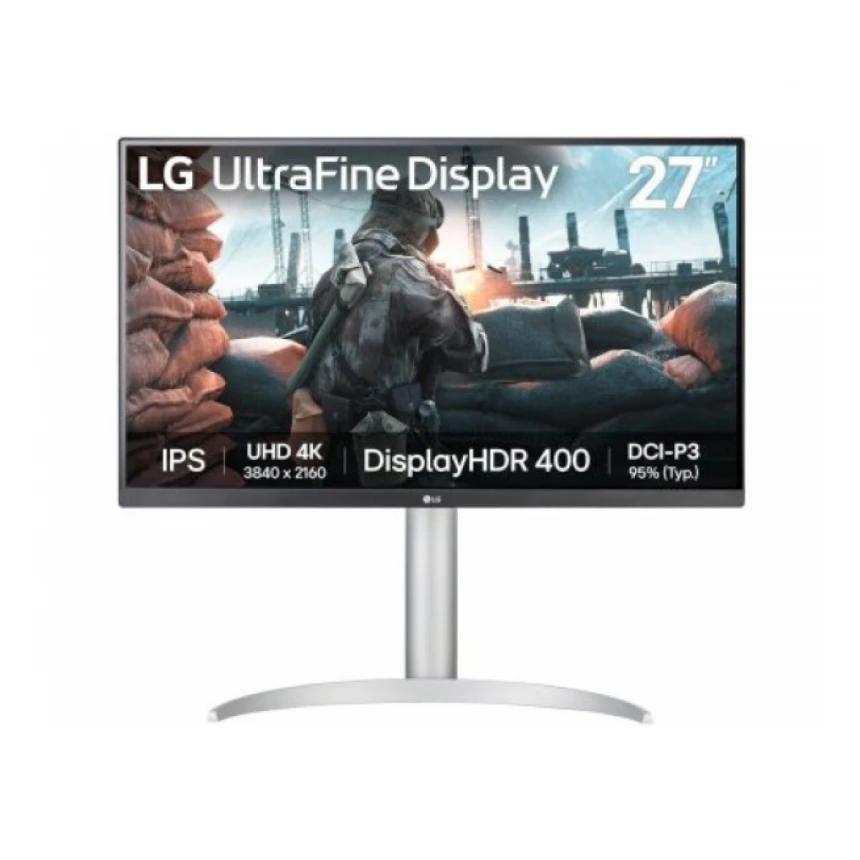 Monitor 27" LG 27UP650K-W IPS 3840x2160/60Hz/5ms/2xHDMI/DP/Pivot