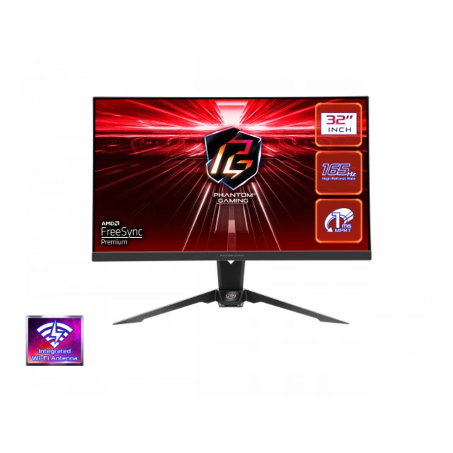 Monitor 31.5" AsRock PG32QF2B VA 2560x1440/165Hz/1ms/2xHDMI/DP/AMD FreeSync